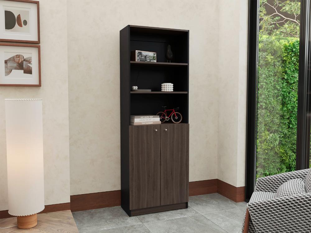 Estante Dos Puertas Home, Wengue Y Milan